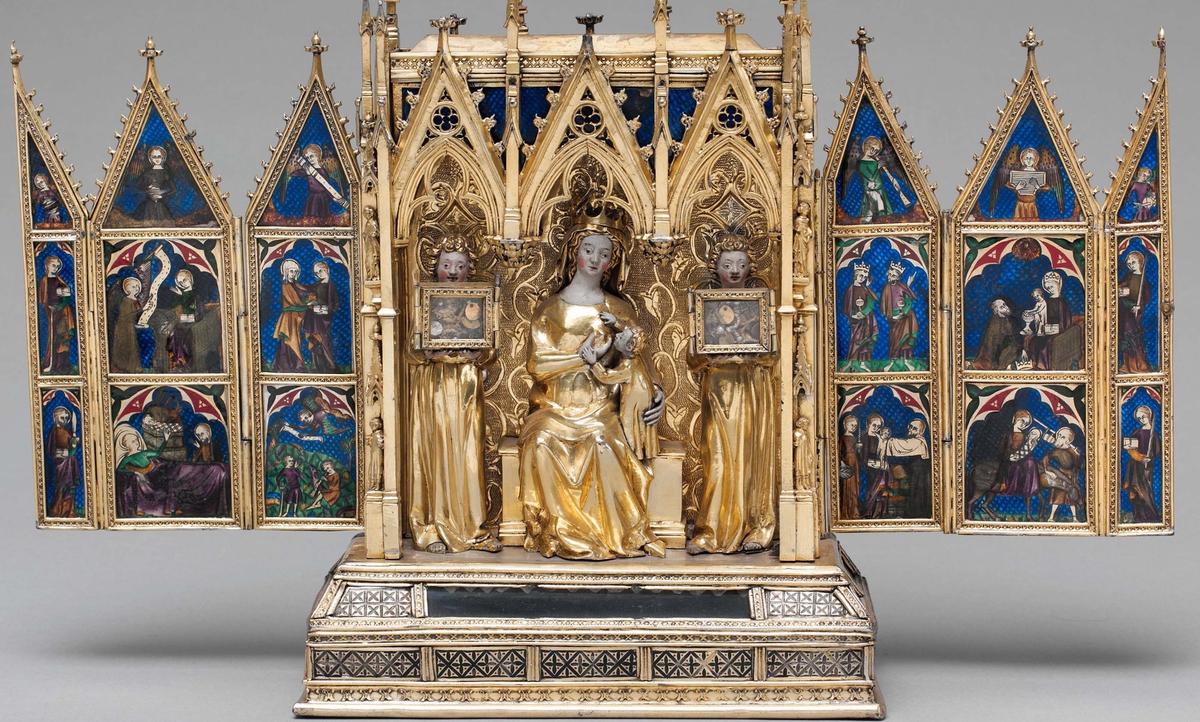 The reliquary of Elizabeth of Hungary, made by Jean de Touyl (1320–40) Courtesy of The Cloisters Collection, Metropolitan Museum of Art, New York