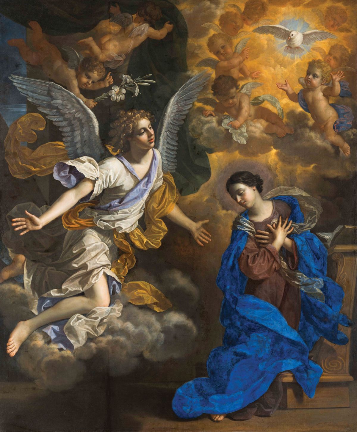 Benedetto Gennari's The Annunciation (1686) The Ringling, Sarasota, Florida. Bequest of John Ringling