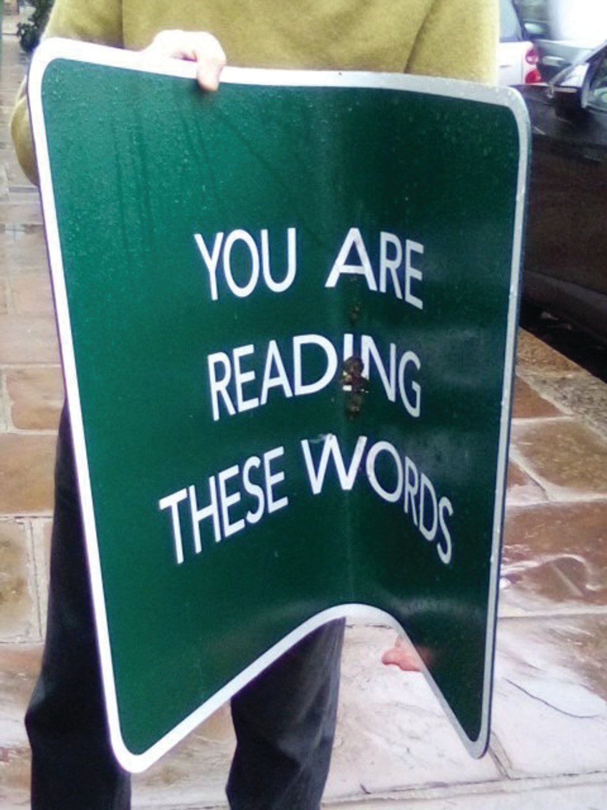 If signs could talk: the retrieved work thatvanished from Regent’s Park looks like it has a tale to tell about its post-Frieze adventures