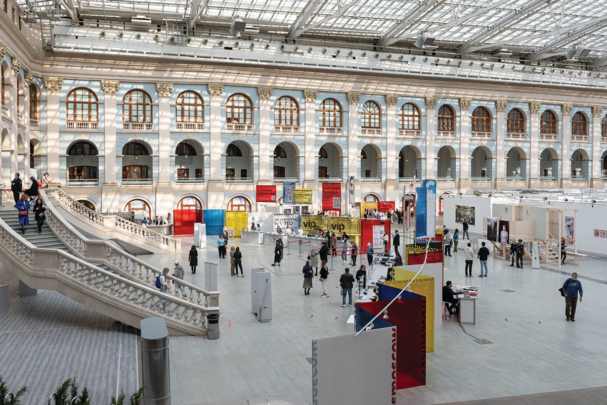 The 2020 edition of the fair, pictured here, included galleries from the whole of Europe; this year, almost all are local
Courtesy of Cosmoscow