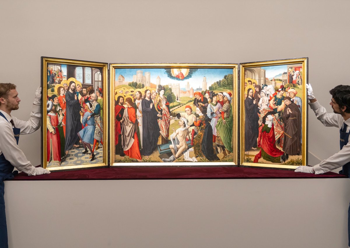 The Five Miracles of Christ by the Master of the Sherborne Almshouse Triptych
Photo Rayan Bamhayan, courtesy Sotheby’s