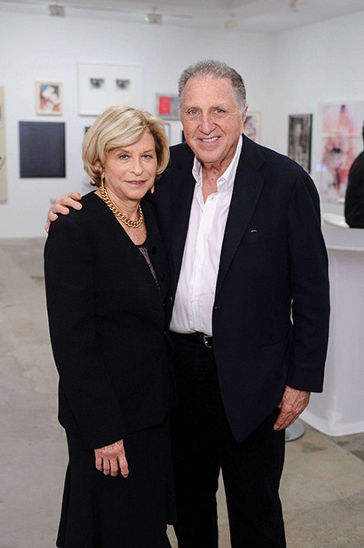 Stanley and Gail Hollander in Los Angeles in 2013; Stanley has since died Stefanie Keenan/WireImage