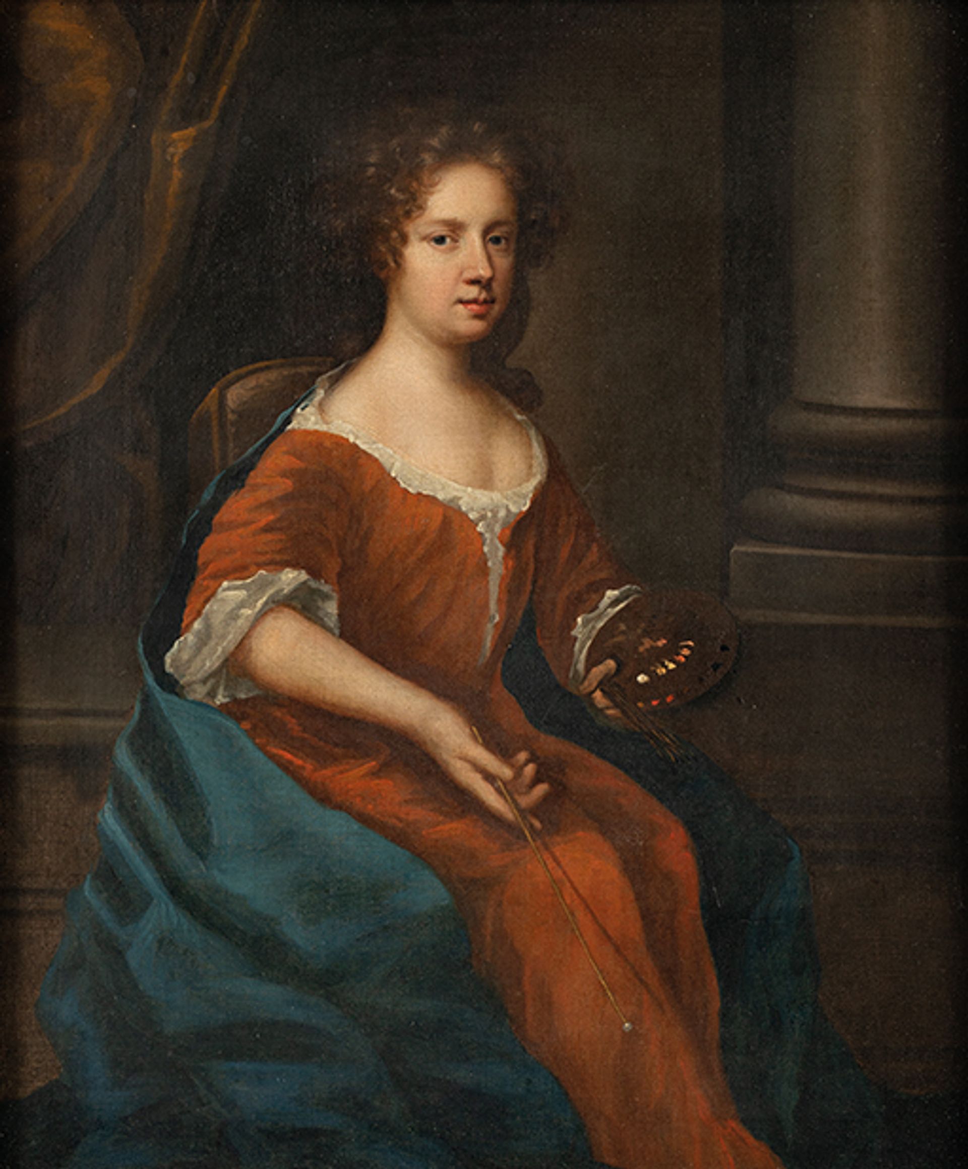 Mary Beale's Self Portrait holding a Palette (c.1670) © Alex Robson 2019