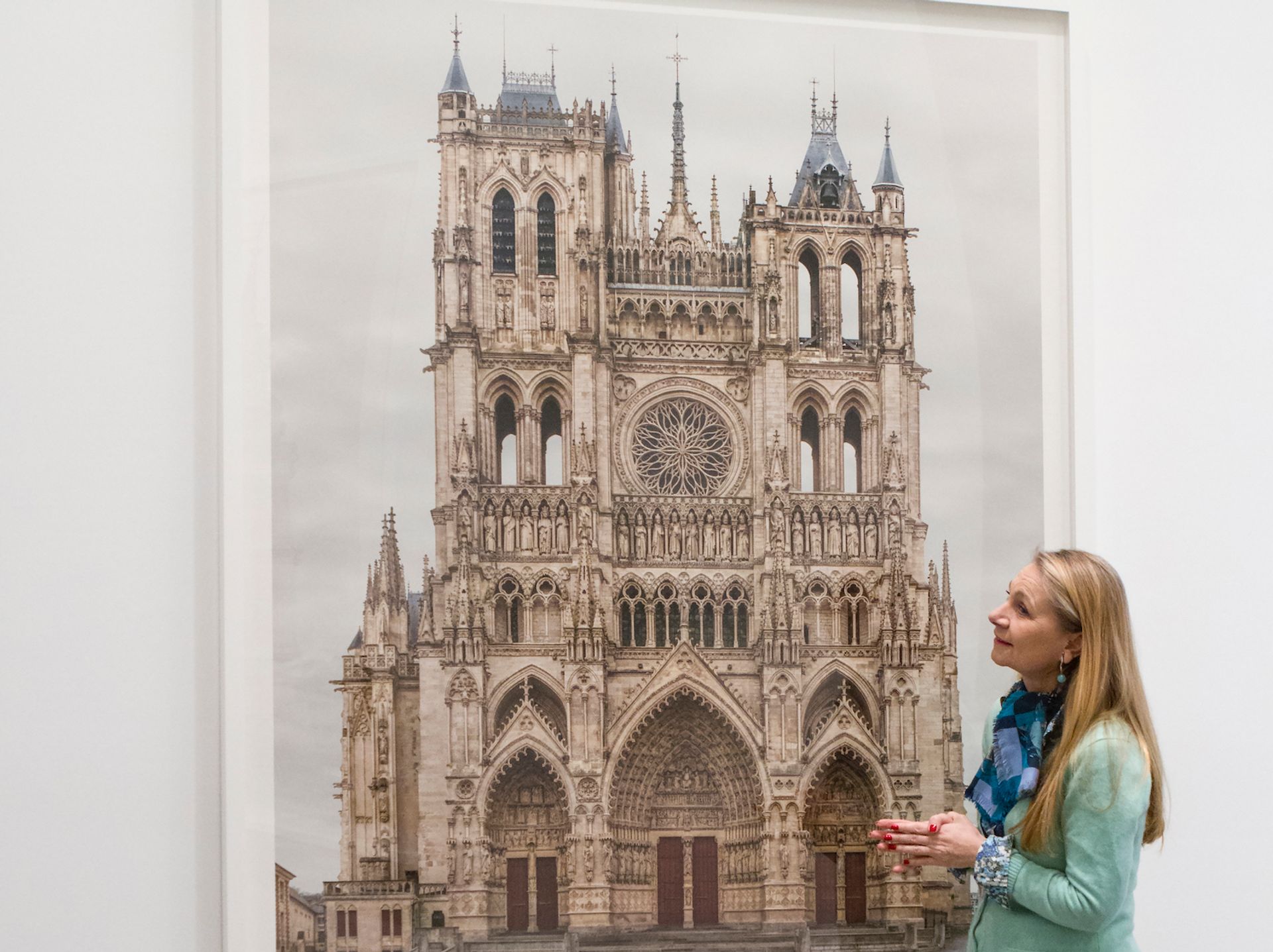 Fanny Pereire with Amiens, Cathédrale Notre-Dame, 2009-2016, by Markus Brunetti Courtesy Yossi Milo Gallery, New York