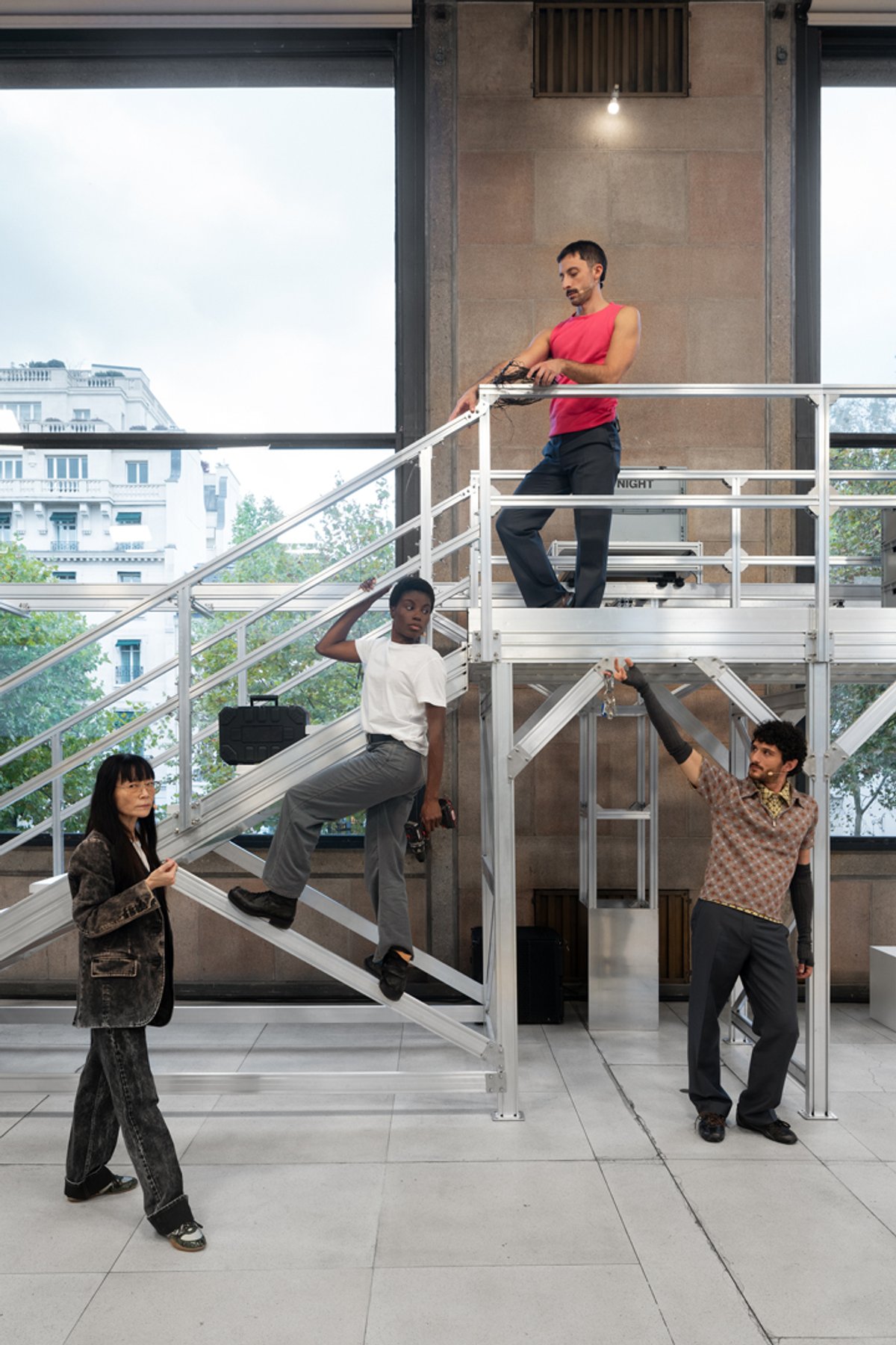 Helen Marten's exhibition 30 Blizzards., commissioned by Miu Miu Images: t_space studio