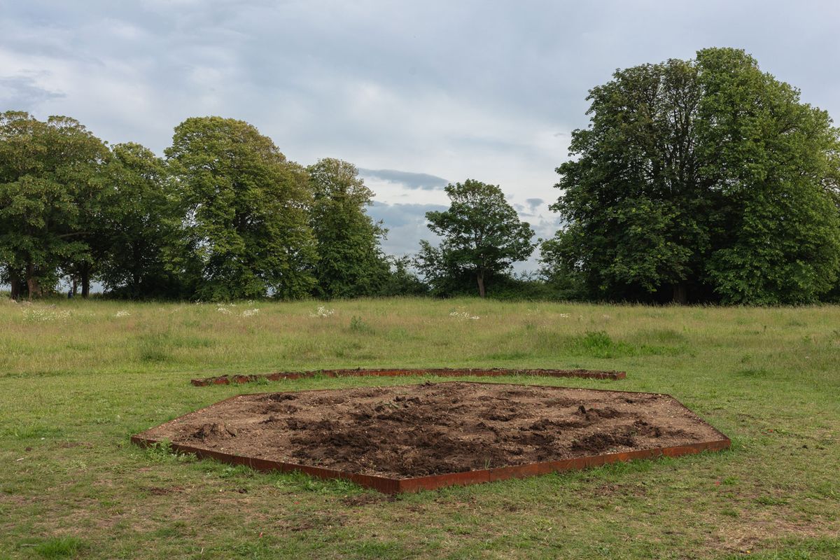 The site in Gunners Park after the removal of Gabriella Hirst's work © Photo: Anna Lukala