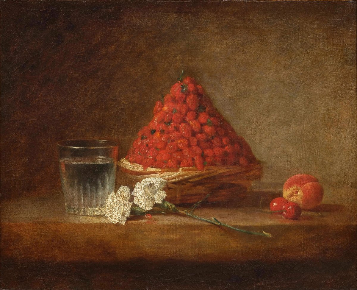 Basket of Wild Strawberries by Chardin
credit: Louvre