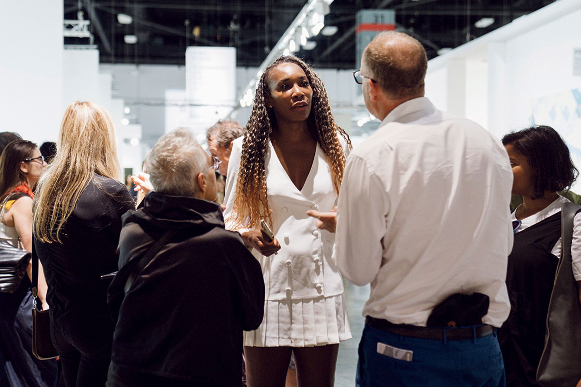 On the ball: Champion tennis player Venus Williams is said to be learning about how to build an art collection Photo: Eric Thayer