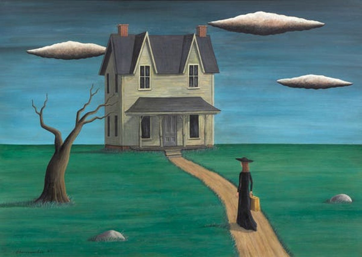 Coming Home, purportedly by Gertrude Abercrombie, sold at auction for $93,750 last year. The FBI is investigating it as the product of a suspected forgery ring 