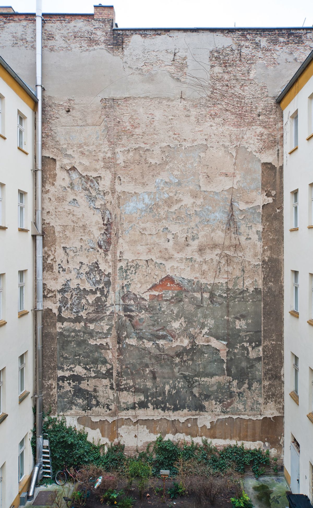 One of the remaining courtyard murals in central Berlin that will be restored Wolfgang Bittner