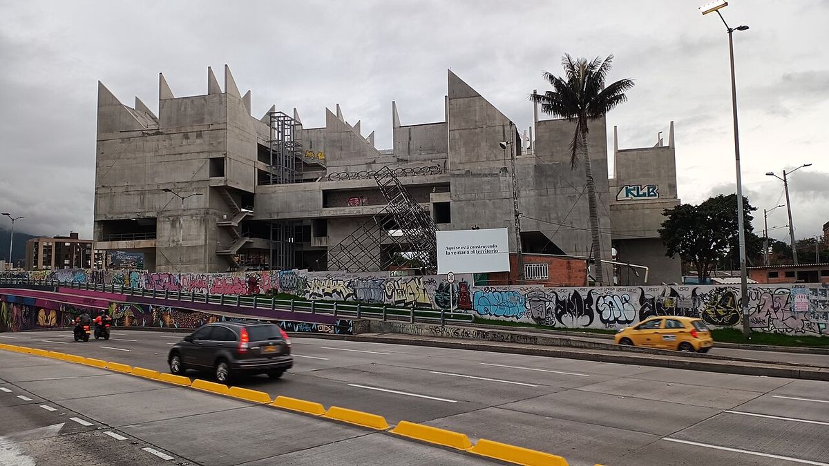 Bogotá's unfinished Museo de Memoria de Colombia in 2023 Photo: Futbolero, via Wikimedia Commons