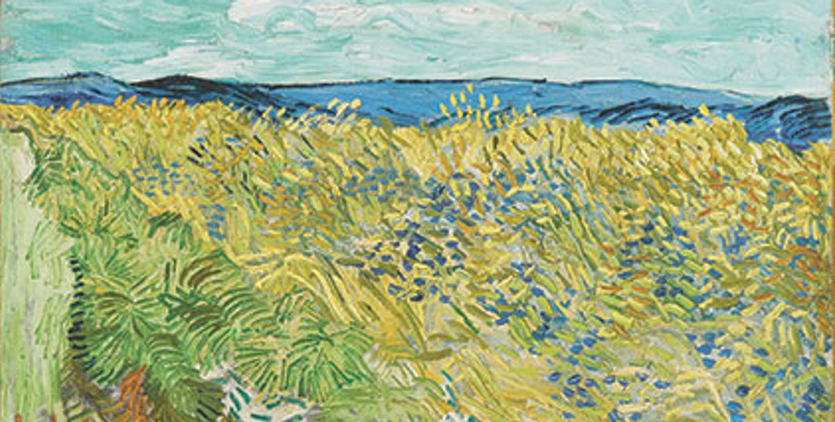 Wheatfield with Cornflowers (1890), detail, in the collection of the Fondation Beleyer Photo: Robert Bayer