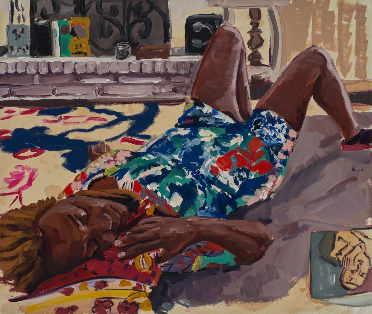 Wangari Mathenge's A Day of Rest (para mi) (2023)

Courtesy of the artist and Pippy Houldsworth Gallery, London