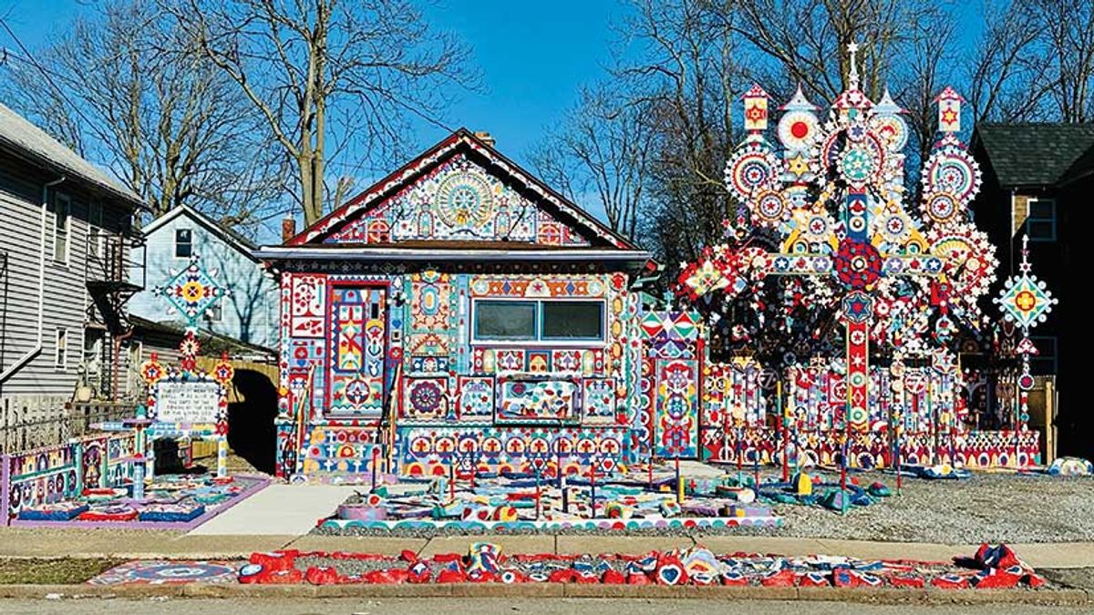Divine intervention: Isaiah Robertson said his decorations and sculptures were created by God moving his hand
Photo: Matt Villnave/Niagara Falls National Heritage Area
