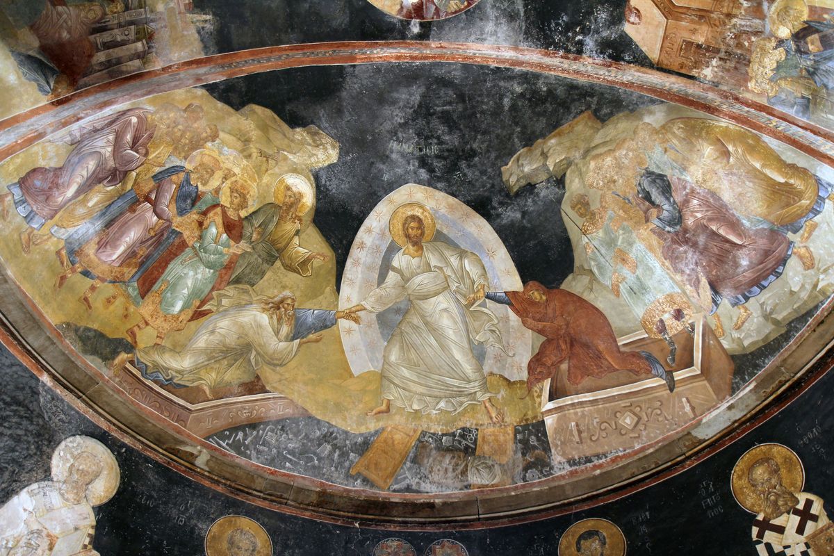 The Anastasis (Resurrection) fresco at the Kariye Museum, formerly the Chora Church, in Istanbul © Till Niermann