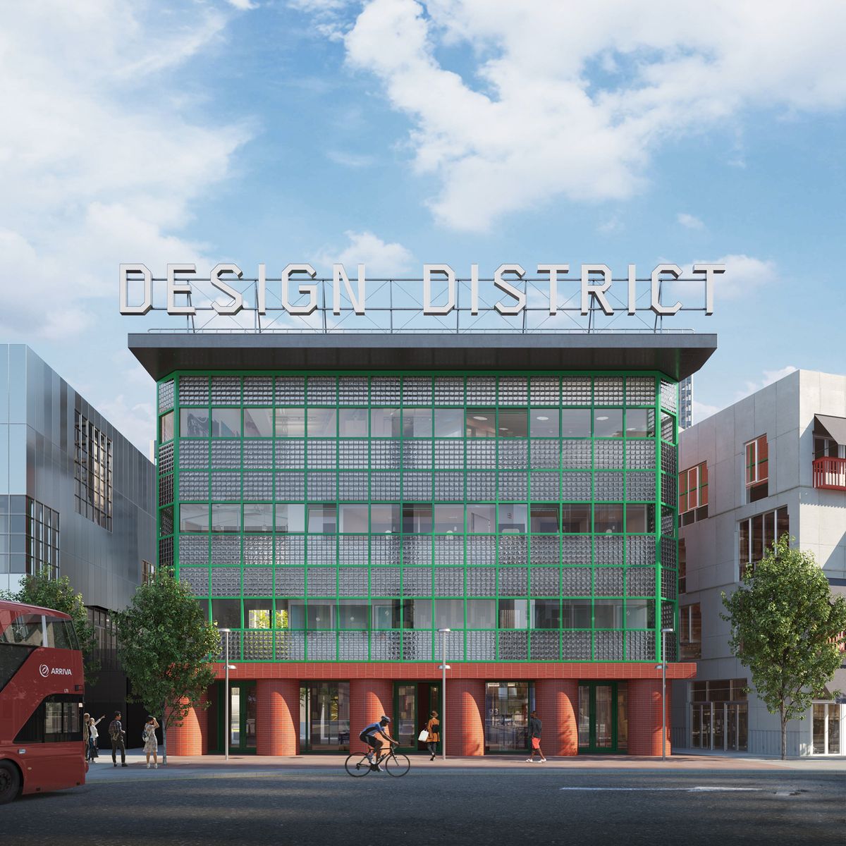 Rendering of the new queer arts venue, located in Greenwich's Design District 