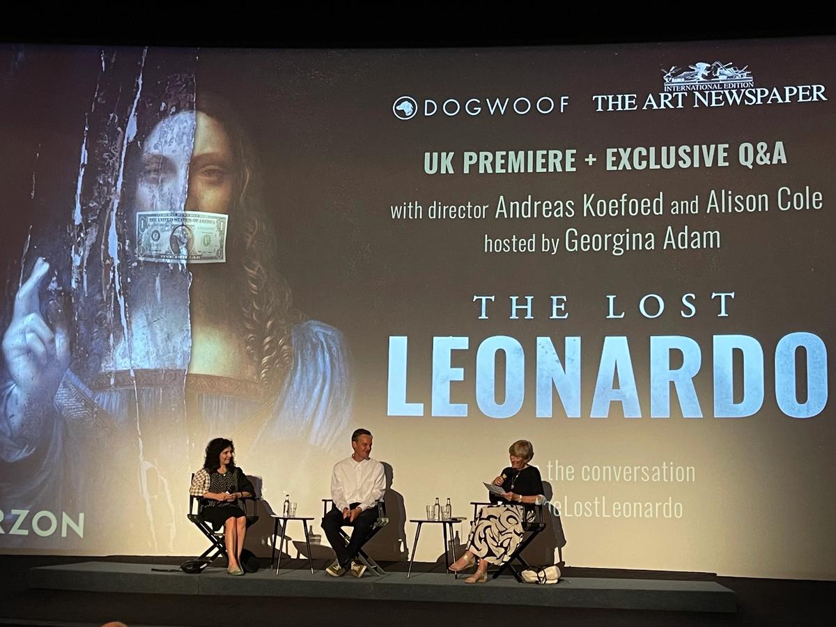The screening of The Lost Leonardo in London Gareth Harris