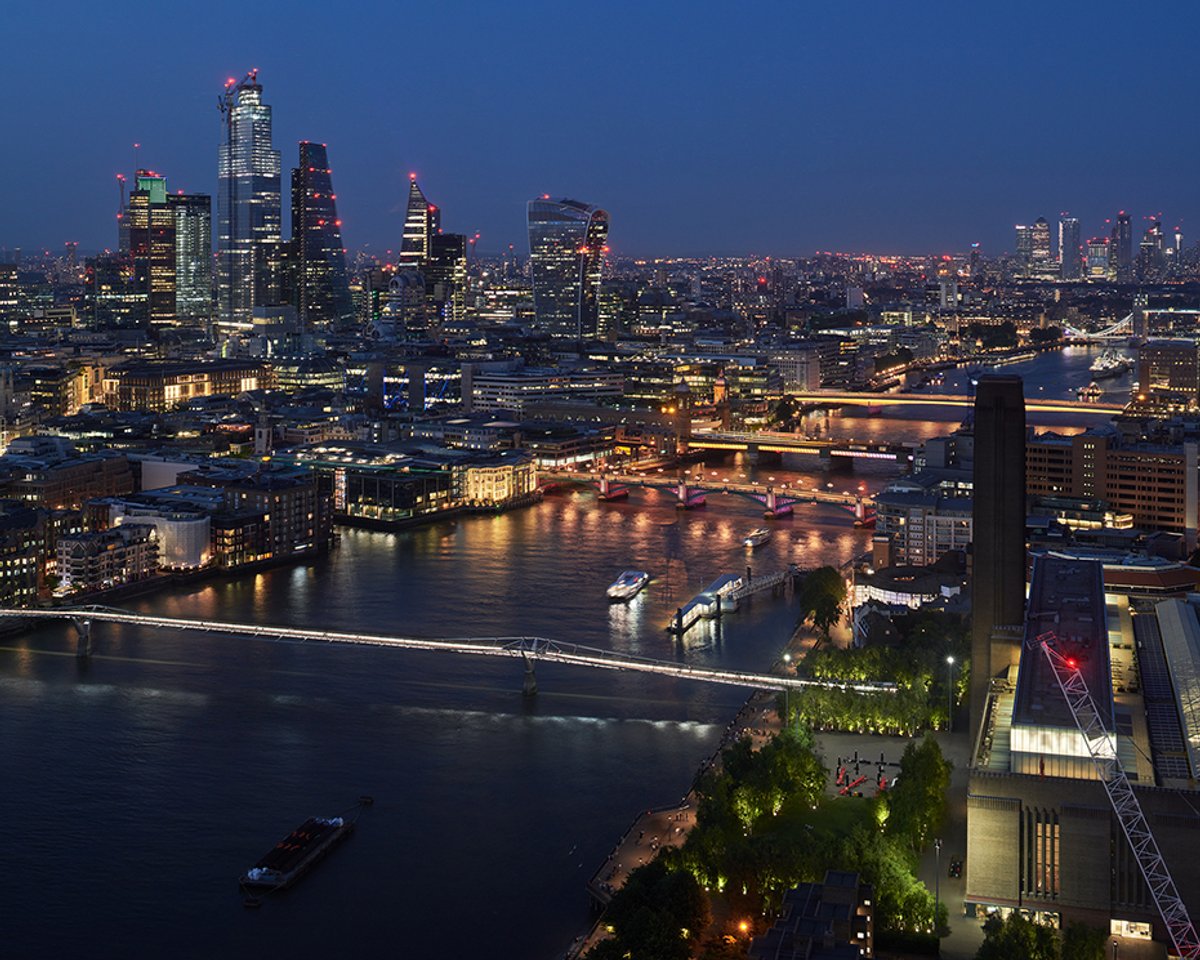 Illuminated River phase 1 viewed from Blackfriars Bridge © James Newton