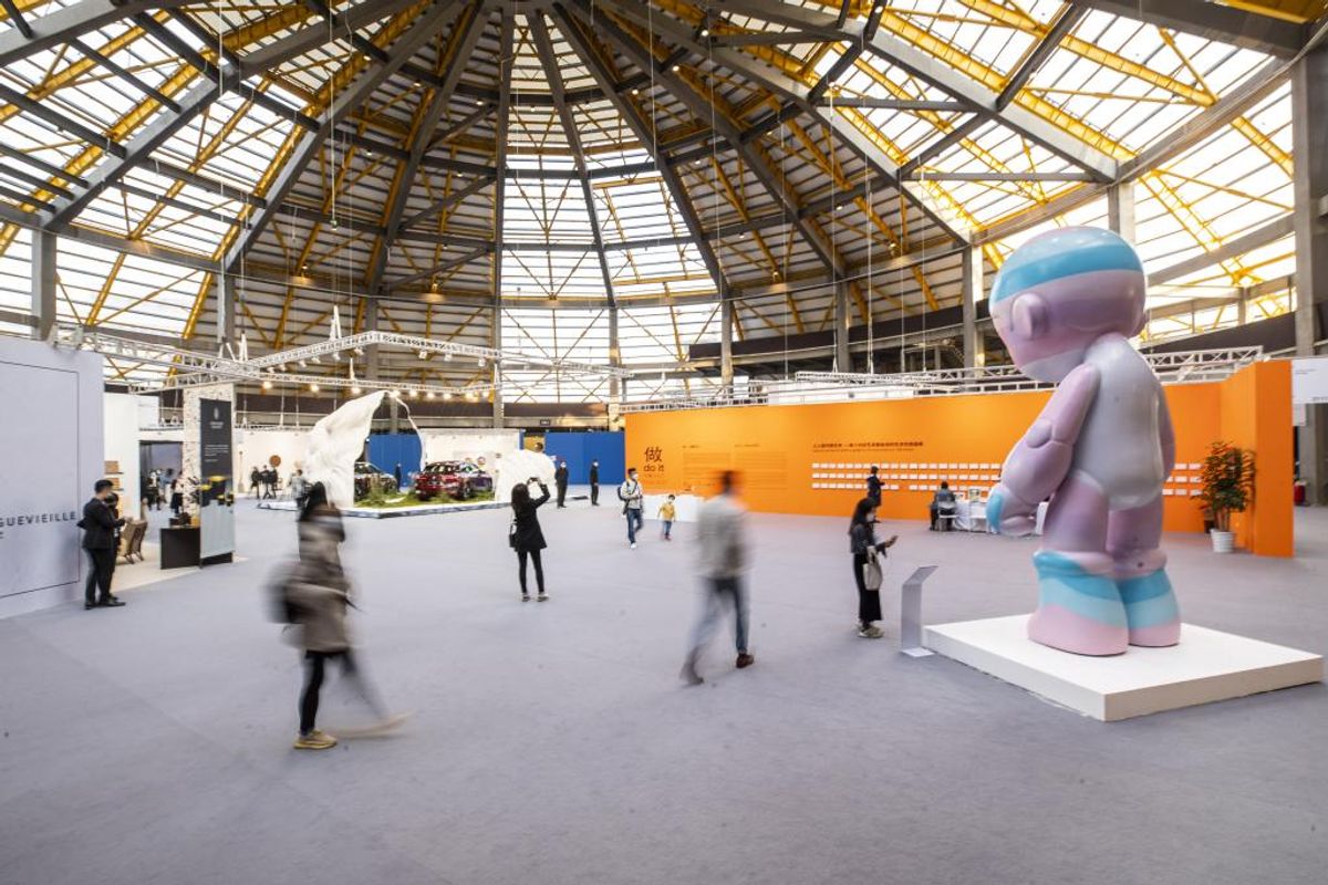 The West Bund Art & Design Fair this year expanded into a third hall, the West Bund Dome

Courtesy of West Bund Art & Design Fair
