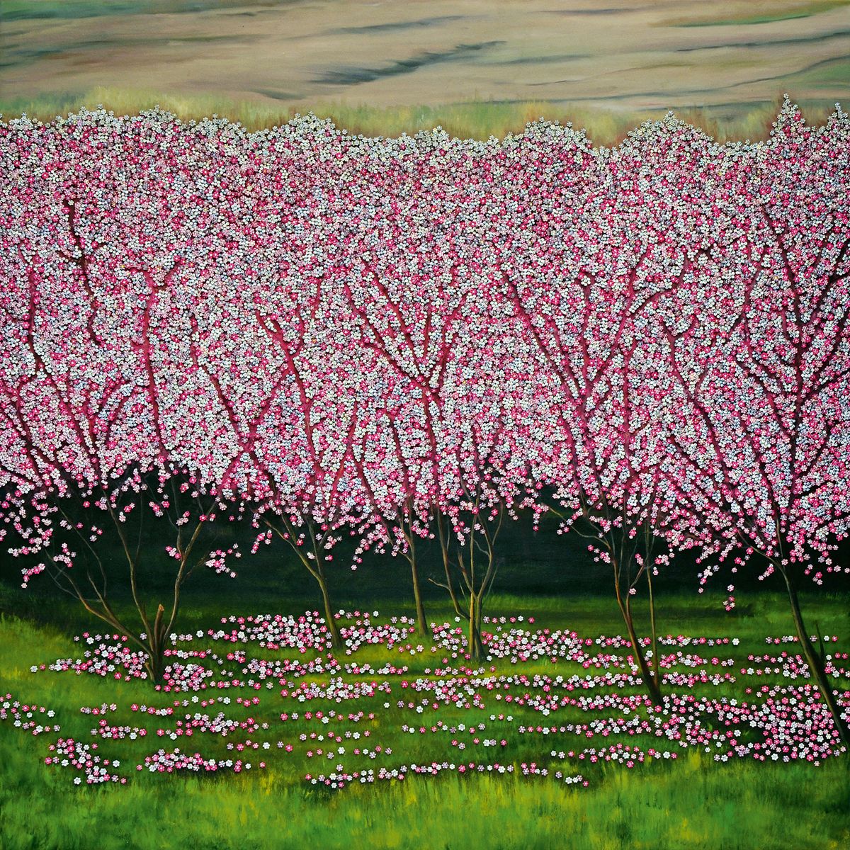 The Iranian artist Farhad Moshiri’s Cherry Orchard (Bagh-e-Gilas) (2008-09) Courtesy of artist and The Third Line, Dubai