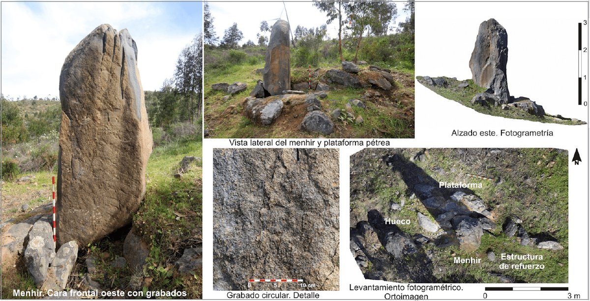 Free-standing stones at the La Torre-La Janera site in Huelva, Spain Courtesy Universidad de Huelva