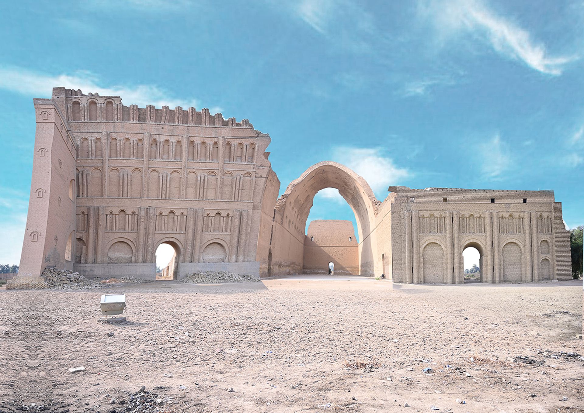 The endangered Arch of Ctesiphon, or Taq Kasra, around 25  miles south of Baghdad © Consultancy for Conservation and Development