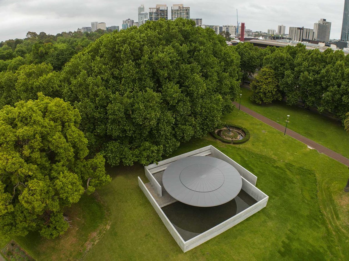 The Japanese architect Tadao Ando’s Melbourne structure, MPavilion 10, was erected in 2023
Photo: John Gollings; courtesy MPavilion