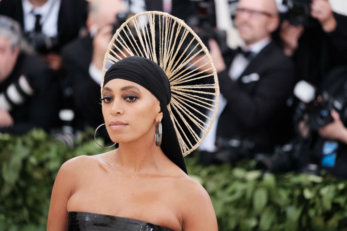 Solange at the 2018 Met Gala. Nina Westervelt/BEI/Shutterstock
