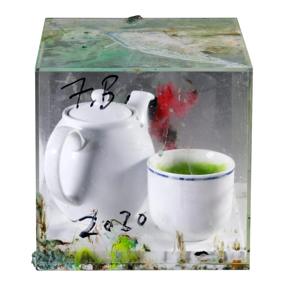 My Cup Runneth Over (2020), Frank Bowling courtesy Cure3