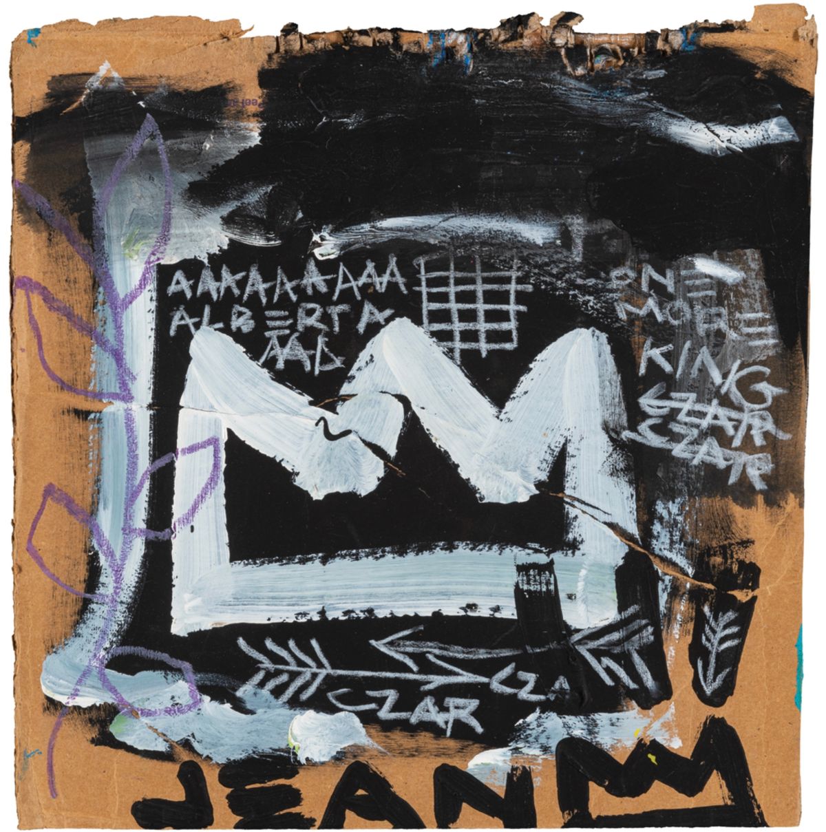 One of the purported works by Jean-Michel Basquiat that the FBI seized from the Orlando Museum of Art Courtesy Orlando Museum of Art