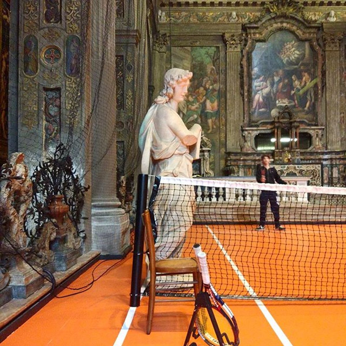 Asad Raza's Untitled (plot for dialogue) courtesy Medias-Presse