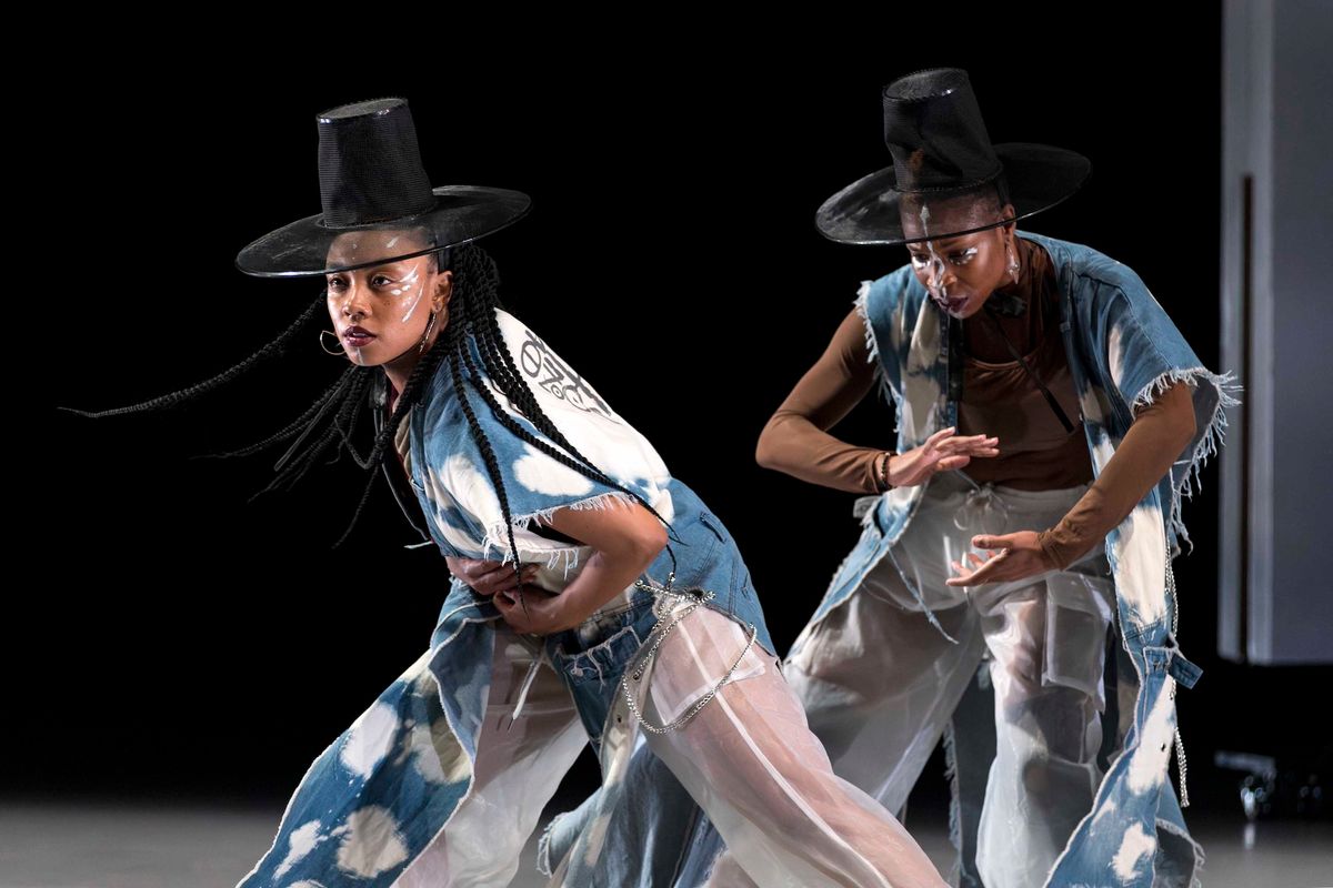 Performance view, 7NMS | Marjani Forté-Saunders and Everett Saunders, Prophet: The Order of the Lyricist, MCA Chicago, 9 May 2024-11 May 2024. Photo: Shelby Ragsdale, © MCA Chicago