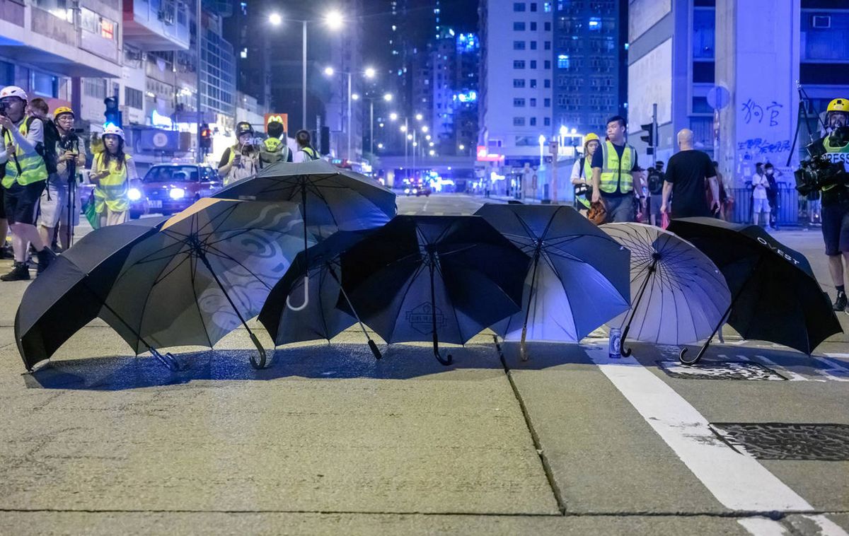 Insurance policies will be affected if the Chinese government decides to reclassify the Hong Kong protests as terrorism © MEMEME/Alamy Stock Photo