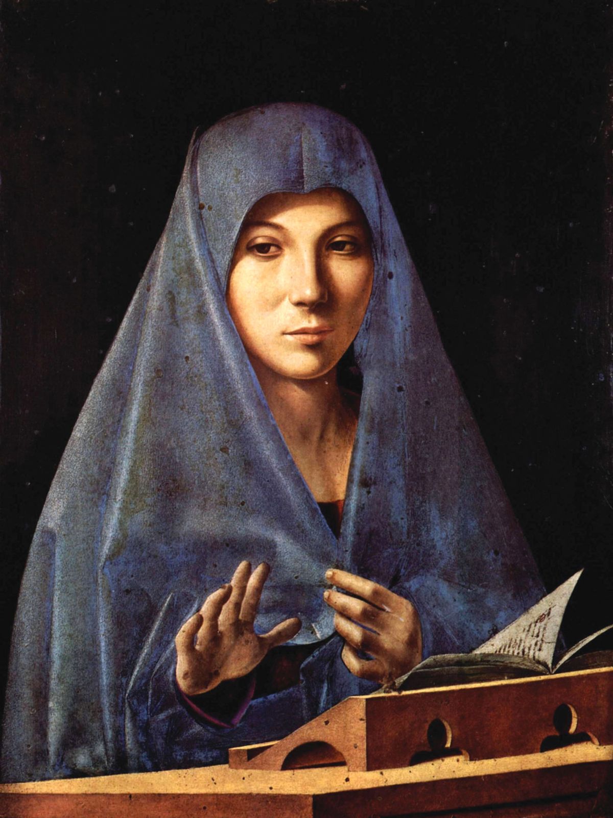Antonello da Messina, L’Annunciata (the Virgin Annunciate), (1475-76) © Galleria Regionale di Palazzo Abatellis, Palermo