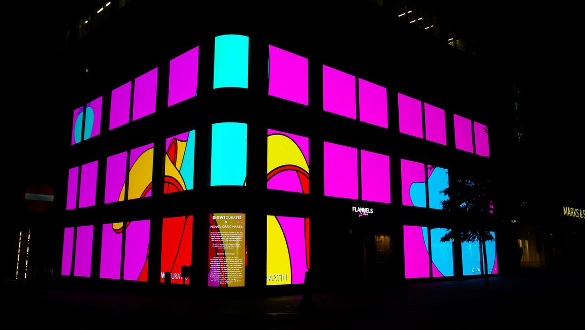 Michael Craig-Martin's Cornucopia Galactica on London's Oxford Street © Michael Craig-Martin