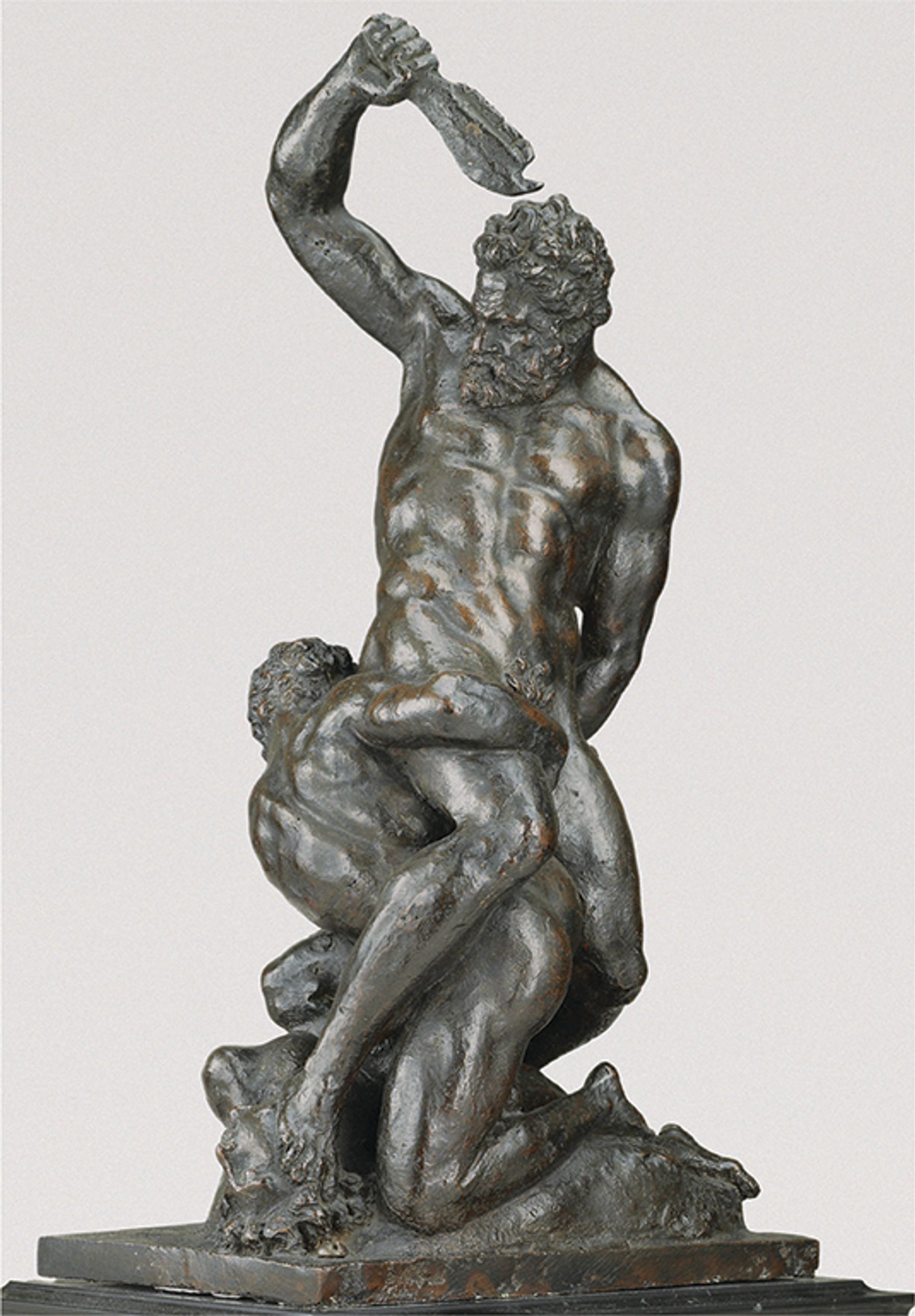 Bronze as a way of preserving original works: After Michelangelo, Samson and Two Philistines, a 16th-century cast from a lost model (around 1528-31) by Michelangelo Courtesy of the Frick Collection, New York