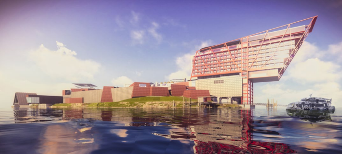 A rendering of the Motown development Courtesy of MONA/Fender Katsalidis