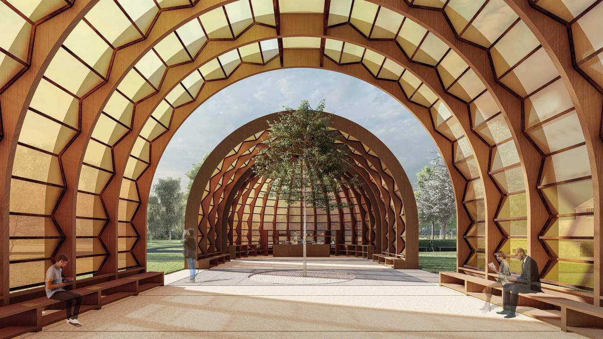 Natural choice: Marina Tabbasum was inspired by traditional Bangladeshi building materials when designing this year’s Serpentine pavilion 
Photo © Marina Tabassum Architects; courtesy Serpentine