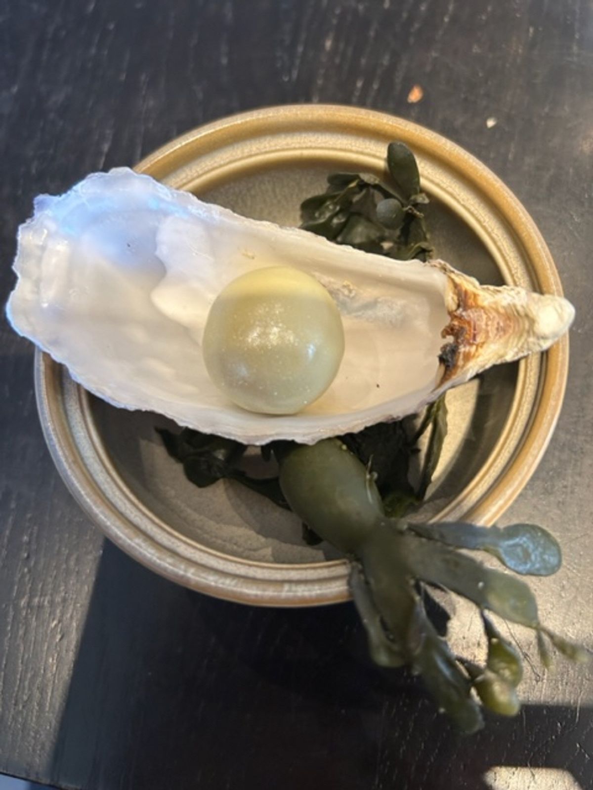 Oyster lime at the Rijksmuseum inspired by Vermeer
credit Alison Cole