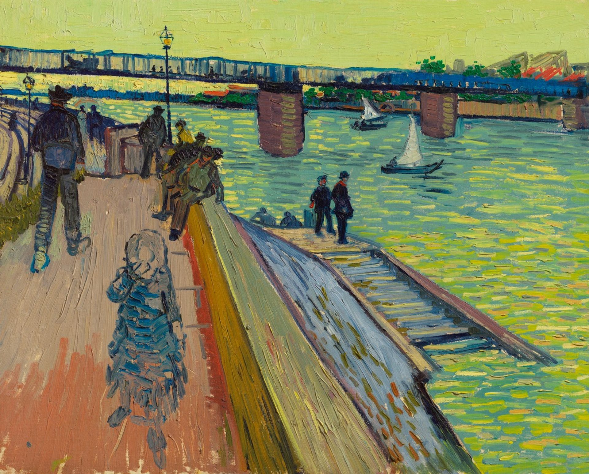 Van Gogh’s Le Pont de Trinquetaille (The Trinquetaille Bridge) (June 1888) © Christie’s Images Ltd