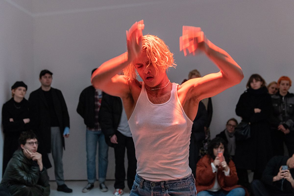 Boychild performs at Carlos Ishikawa Courtesy of Louisa Buck