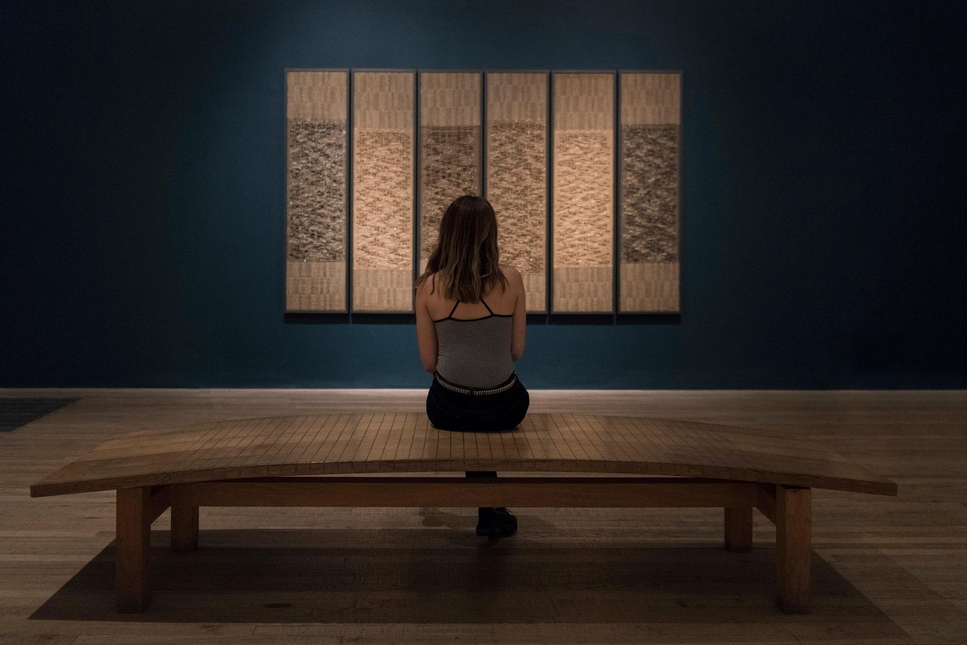 An installation view of Anni Albers's Six Prayers at Tate Modern Photo: © Tate, 2018