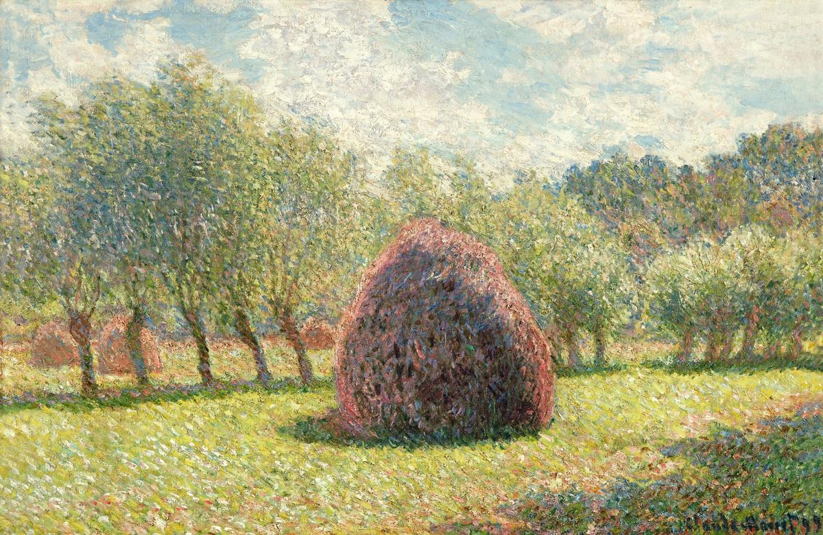 Meules à Giverny (1893) by Claude Monet Courtesy Sotheby's