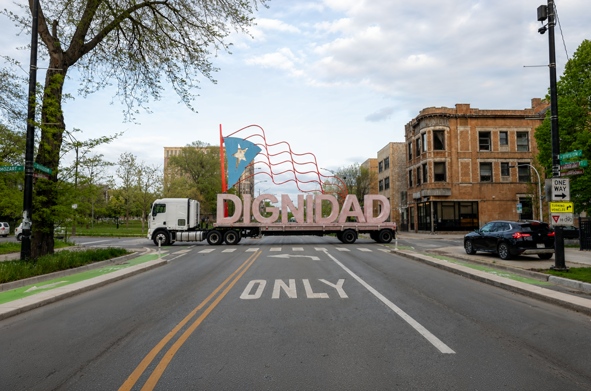 Rendering of Iván Argote’s DIGNIDAD Courtesy the artist