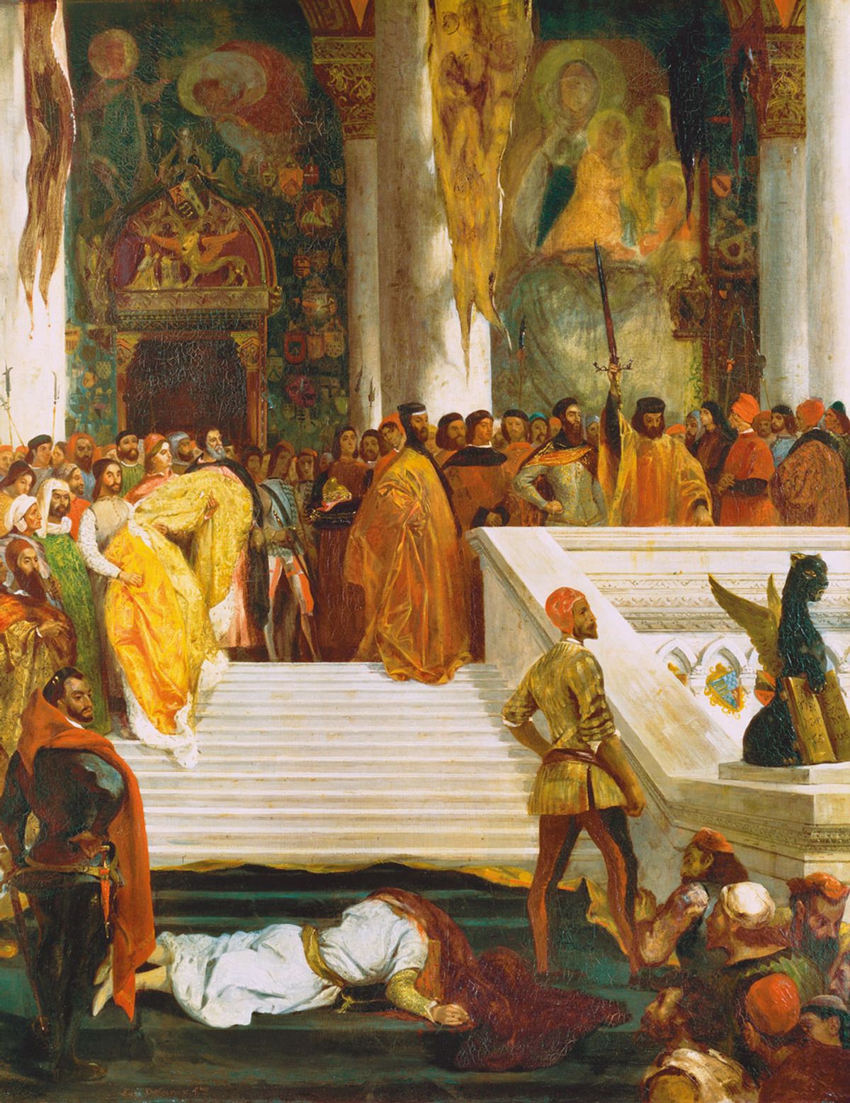 Eugène Delacroix’s The Execution of the Doge Marino Faliero (1825-26) depicts the “bad doge”, who was beheaded in 1355 following a failed coup d’etat The Wallace Collection, London