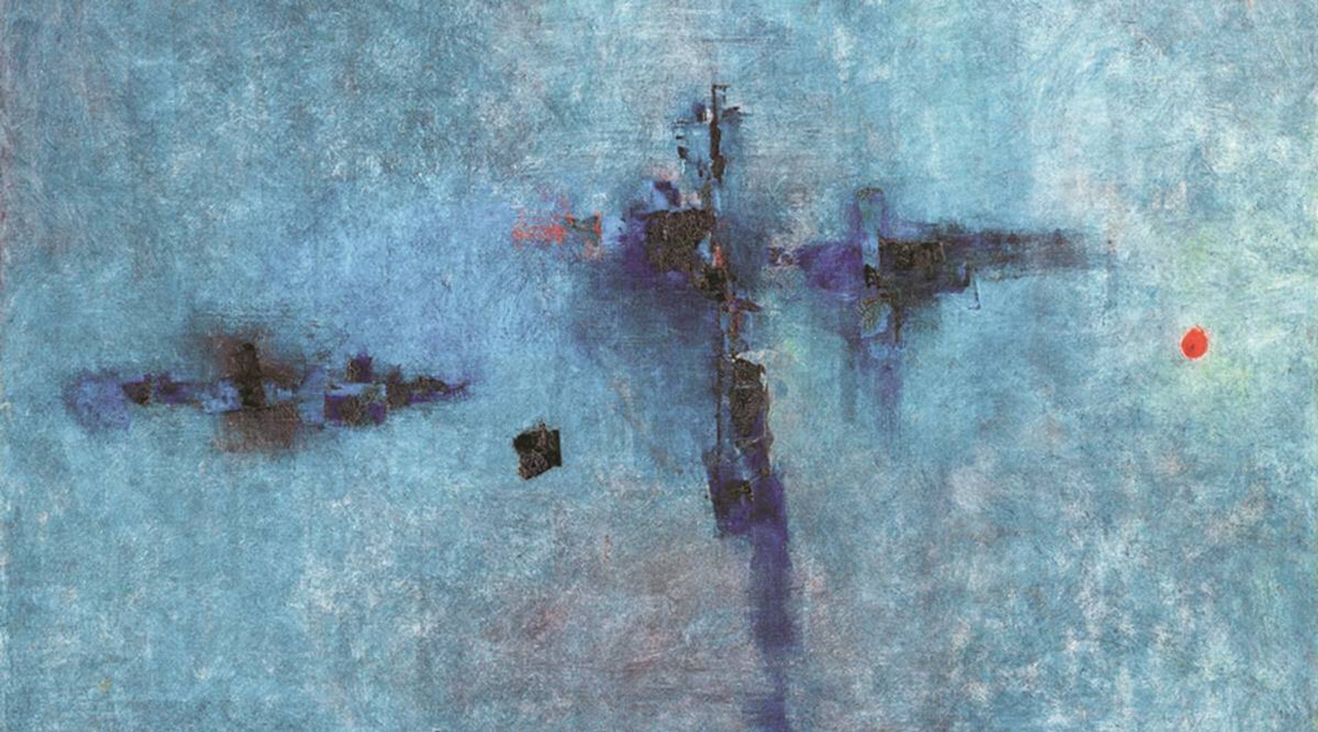 Vasudeo S. Gaitonde's Untitled (1961) now holds the record for most expensive Indian work at auction Courtesy of SaffronArt