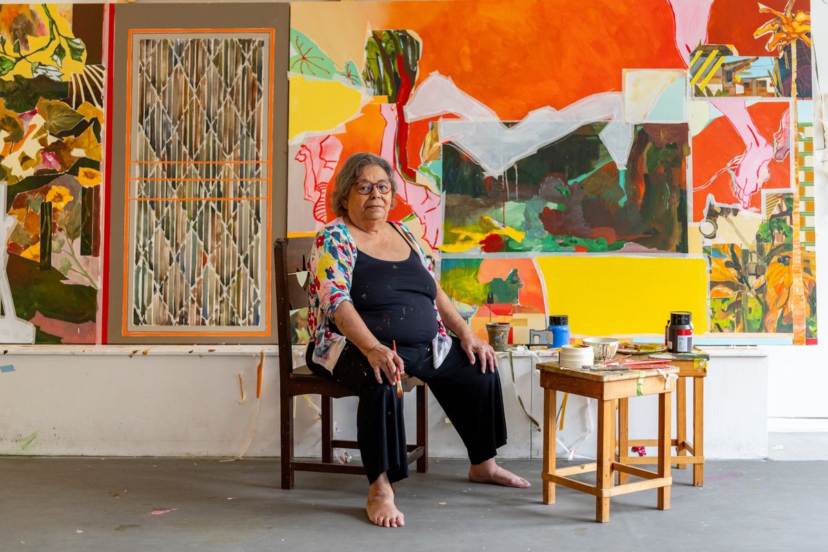 Lucia Laguna in her studio in 2025 Photo by Eduardo Ortega. Courtesy Fortes D'Aloia & Gabriel
