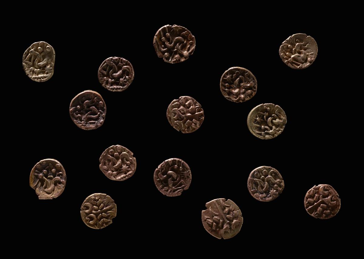 The coins have been attributed to the Corieltavi tribe, who inhabited the geographical area of the modern East Midlands during the late Iron Age
Courtesy Museum Wales