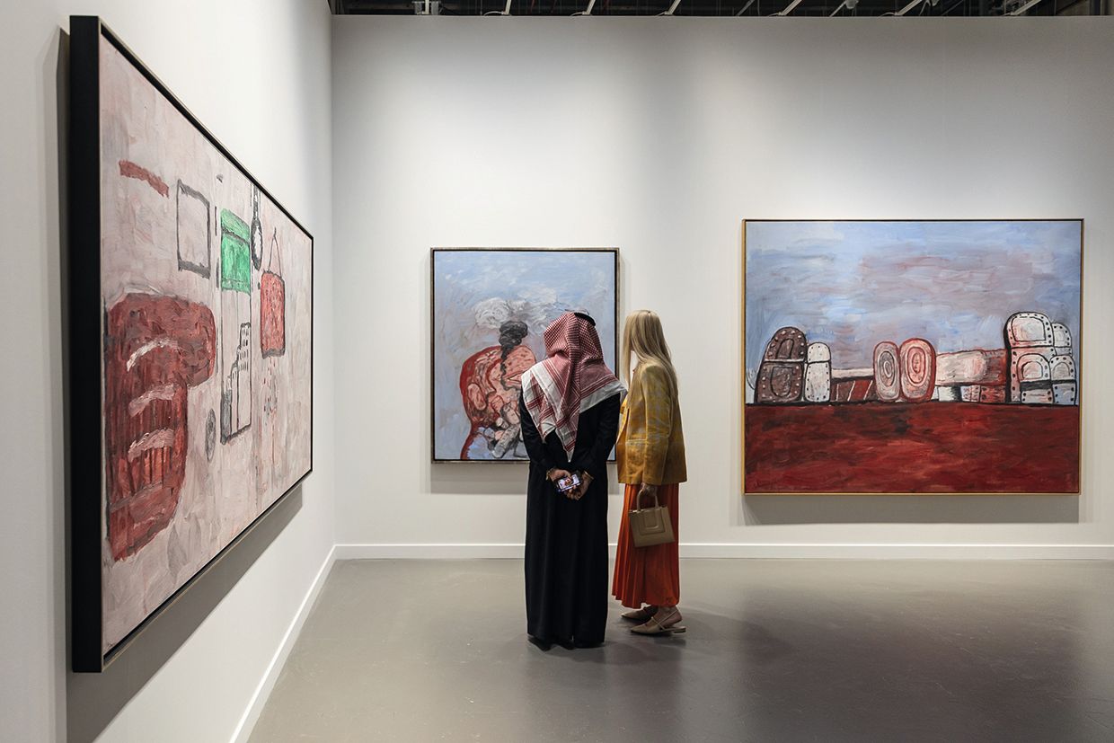 Today's art market caters to the super rich, as evidenced by the inaugural Art Basel Qatar in February, where Hauser & Wirth was offering Philip Guston works priced at $14m © Art Basel