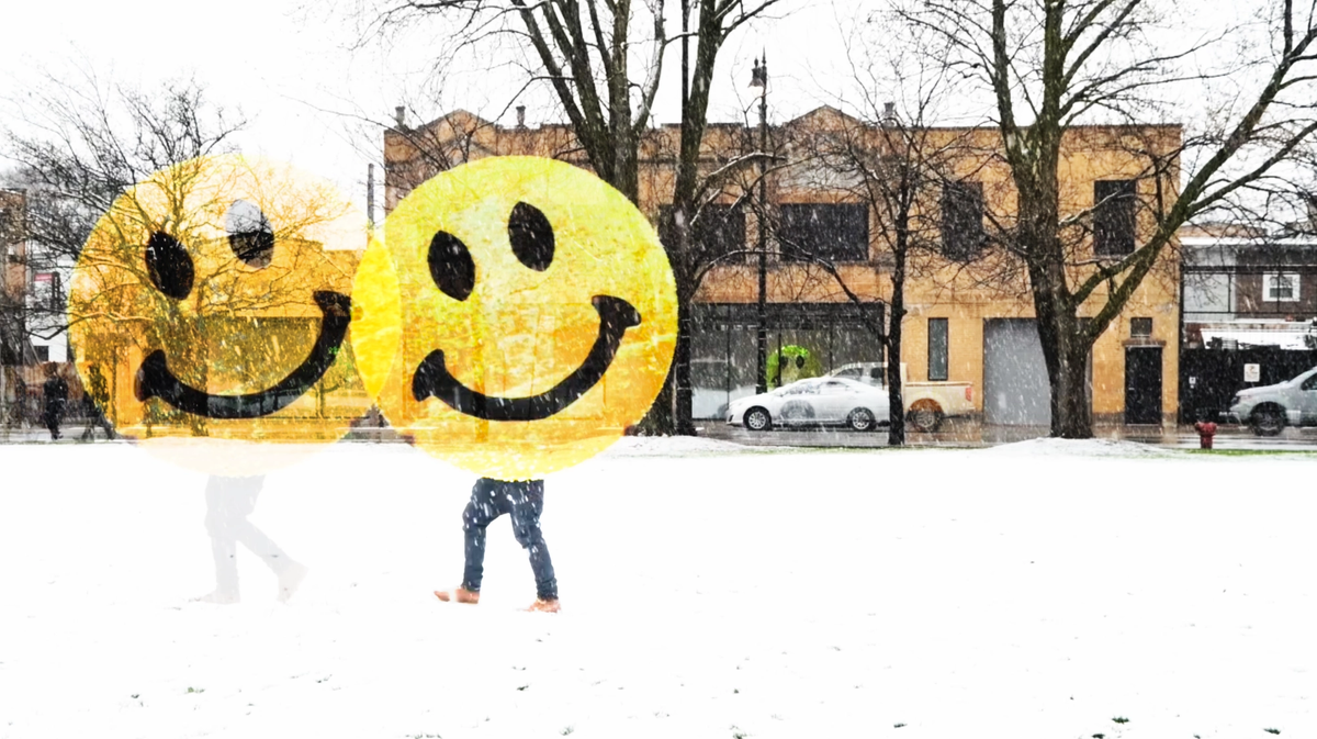 A still from Cultural Stimulus: Old Irving Park (2020) by Nick Cave